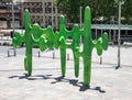 Green Abstract Art Sculpture at Forrest Place, Perth