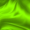 Green abstract background creased silk fabric texture Royalty Free Stock Photo