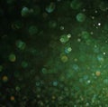 Green abstract background, green bokeh abstract lights Royalty Free Stock Photo