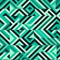 Geometric Greenblack Triangle Pattern For Surface Printing