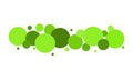 Green abstract dots background. Vector illustration. Royalty Free Stock Photo