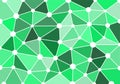 Green abstract geometric background with triangles, circles and lines for wallpaper, backdrop, banner and illustration. Vector.