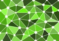 Green abstract geometric background with triangles, circles and lines for wallpaper, backdrop, banner and illustration. Vector.