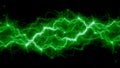 Green abstract lightning