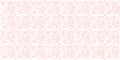 Red abstract line work pattern hand drawn squiggly and random lines