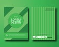 Green abstract material design cover