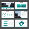 Green Abstract multipurpose presentation templates, Infographic elements template flat design set for brochure flyer leaflet Royalty Free Stock Photo