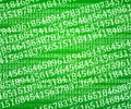 Green Abstract Numbers Background Royalty Free Stock Photo