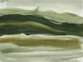 Green abstract painting landscape. Modern art Royalty Free Stock Photo