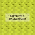 Green Abstract Paperfold Vector Background Royalty Free Stock Photo