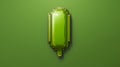Green Abstract Pixelart Object On Background With Elongated Shapes
