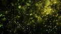 Green Abstract Plexus Background: Futuristic Network, Digital Connection, Technology Design Royalty Free Stock Photo