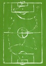 green abstract soccer field