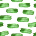 Green abstract stains watercolor seamless pattern Royalty Free Stock Photo