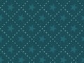 Green abstract star concept seamless pattern. Royalty Free Stock Photo