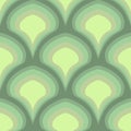 Green Abstract Tessellating Shapes Pattern Royalty Free Stock Photo