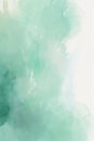 Green abstract watercolor texture background. Green watercolour brush pattern. Pastel color background in paper art style Royalty Free Stock Photo