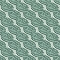 Green abstract watermelon striped silhouettes seamless pattern. Blue background. Vitamin shapes