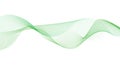 Green Abstract Wave Lines Background Design Royalty Free Stock Photo