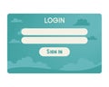 green access login template