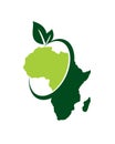 Green africa logo , africa logo vector