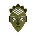 Green african mask