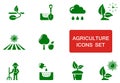 Green agriculture icon