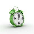 Green alarm clock