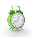 Green alarm clock