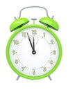 Green alarm clock