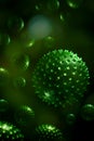 Green Algae Cells 3D Illustration