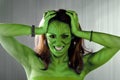 Green Alien Woman