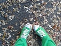 Green All Star on a street