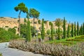 The green alley of Jahan Nama Garden, Shiraz, Iran