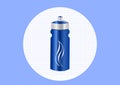 Green aluminum bottle water , illustration Royalty Free Stock Photo