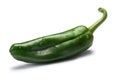 Green Anaheim chile, paths Royalty Free Stock Photo