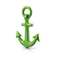 Green anchor