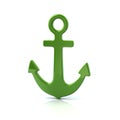 Green anchor icon