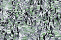 Green angular texture of impressionistic green stripes and black shapes