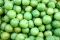 Green Apple Background, shallow depth of field.