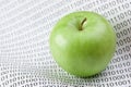 apple on a binary code Royalty Free Stock Photo