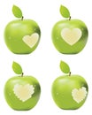 Green Apple Bite Royalty Free Stock Photo