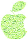 Green Apple Bite Royalty Free Stock Photo