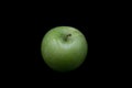 Green Apple on a black background Royalty Free Stock Photo