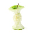 Green Apple Core Royalty Free Stock Photo