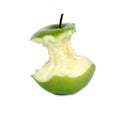 Green apple core Royalty Free Stock Photo