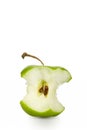Green apple core Royalty Free Stock Photo