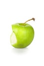 Green apple core