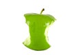 Green apple core Royalty Free Stock Photo