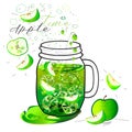 Green apple drink